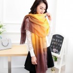 New Arrival 2017 Winter Scarves Women  shawl pashmina cachecol Gradual Scarfs Foulard Cotton shawls Scarf  wrap
