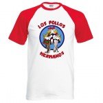 New Arrival Breaking Bad LOS POLLOS Hermanos T Shirt Chicken Brothers 2016 summer 100% cotton cartoon casual raglan tee for fans