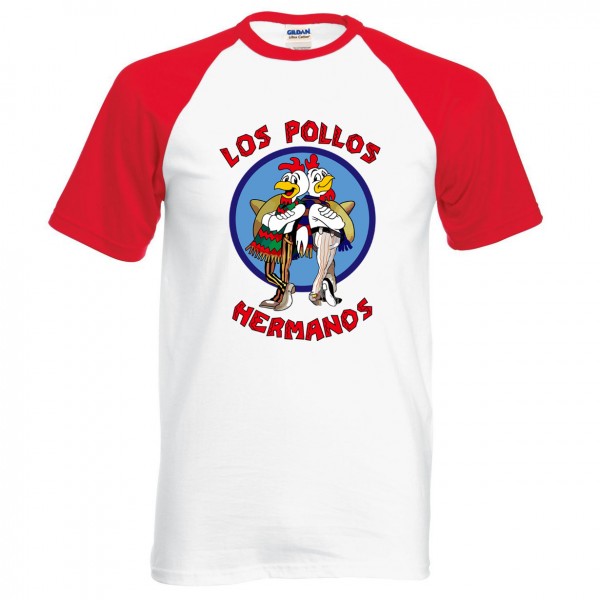 New Arrival Breaking Bad LOS POLLOS Hermanos T Shirt Chicken Brothers 2016 summer 100% cotton cartoon casual raglan tee for fans