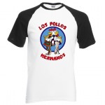 New Arrival Breaking Bad LOS POLLOS Hermanos T Shirt Chicken Brothers 2016 summer 100% cotton cartoon casual raglan tee for fans