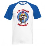 New Arrival Breaking Bad LOS POLLOS Hermanos T Shirt Chicken Brothers 2016 summer 100% cotton cartoon casual raglan tee for fans