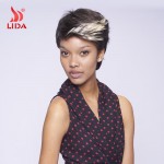 New Arrival Cheap Wigs For Black Women Wig Ombre Color FT2/613 Short Synthetic Wigs 100% Kanekalon Wigs African American Wigs
