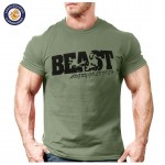 New Arrival Creative Art Design Beast t shirt for Men Summer short sleeve cool shirts 100% original brand breathable soft tops