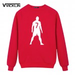 New Arrival Cristiano Ronaldo Hoodies Sweatshirt Number 7 Full Sleeve Clothes Boys Casual cotton Streetwear Plus Size