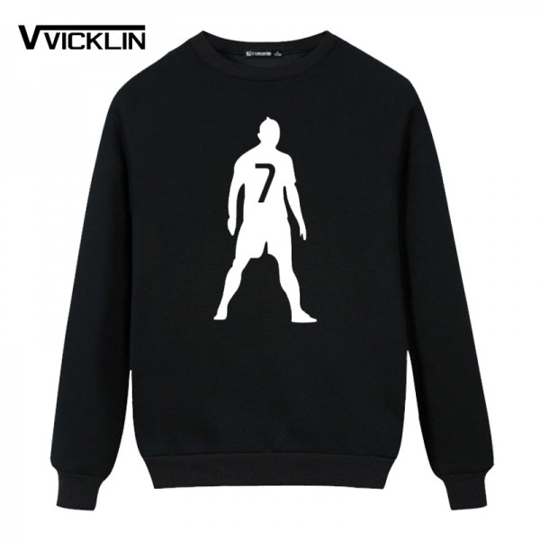 New Arrival Cristiano Ronaldo Hoodies Sweatshirt Number 7 Full Sleeve Clothes Boys Casual cotton Streetwear Plus Size