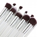 New Arrive 10 pcs Synthetic Kabuki Makeup Brush Set Cosmetics Foundation blending blush makeup tool