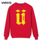 New Autumn Men's Unkut Fleece Hoodies Sweatshirt Hip Custom printing Camisa Sweatshirt Mens Full Sleeve Tops Plus size