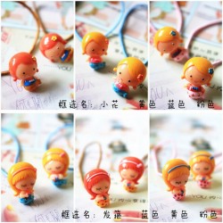 New Baby Korean Classic Mermaid Elastic Hair Bands Candy Colors Ponytail Holder Rope Headbands Children Girls Hair Accessories
