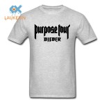 New Bieber Shirts Purpose Tour Justin Bieber Fear of God Believer Men Women T Shirt Custom Fashion 2016 camisetas Hip Hop Tops