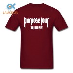 New Bieber Shirts Purpose Tour Justin Bieber Fear of God Believer Men Women T Shirt Custom Fashion 2016 camisetas Hip Hop Tops