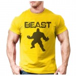 New Brand clothing Bodybuilding Fitness Men beast printed t-shirts Golds Gorilla Wear tee shirts Stringer tops