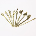 New Bronze Vintage Hair Sticks 17 Styles Headbands For Women Elegance Lady Hairpins Fashion Alloy Hair Clip Hair Accessories 