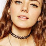 New Collares Vintage Stretch Pendants Necklace For Women Girls Charm Punk Retro Gothic Elastic Tattoo Choker Necklaces