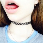 New Collares Vintage Stretch Pendants Necklace For Women Girls Charm Punk Retro Gothic Elastic Tattoo Choker Necklaces