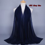 New Color Muslim hijab islamic women hijab Muslim hijab jersey scarf hijabs bubble chiffon shawls plain scarves WL2461