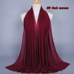 New Color Muslim hijab islamic women hijab Muslim hijab jersey scarf hijabs bubble chiffon shawls plain scarves WL2461