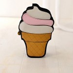 New Cute Cartoon Women Ice cream Cupcake Mini Bags PU Leather Small Chain Clutch Crossbody Girl Shoulder Messenger bag LL1168