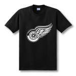 New Detroit Red Wings T-shirt cotton Big & Tall Logo Fashion Wings Short Sleeve hip hop t shirt O Neck T Shirt men Camisa XS-XXL