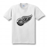 New Detroit Red Wings T-shirt cotton Big & Tall Logo Fashion Wings Short Sleeve hip hop t shirt O Neck T Shirt men Camisa XS-XXL