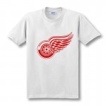 New Detroit Red Wings T-shirt cotton Big & Tall Logo Fashion Wings Short Sleeve hip hop t shirt O Neck T Shirt men Camisa XS-XXL