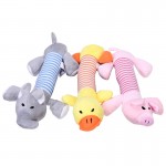 New Dog Toys Pet Puppy Chew Squeaker Squeaky Plush Sound Duck Pig & Elephant Toys 3 Designs FREE SHIPPING