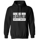 New Explicit Content Parental Advisory sweatshirt Men long Sleeve Hip Hop Man 2017 new fashipon funny hoodies brand tracksuit