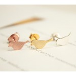 New Fashion  Brushed Bird Stud Earrings for Women Classic Animal Bird Women Earrings Party Gift