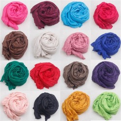 New Fashion 2015 Women Scarf Vintage Ladies Solid Color Black Red White Scarves Warp shawl female bufanda mujer