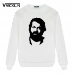 New Fashion BUD SPENCER  Fleece Hoodies Sweatshirt Full Sleeve Cotton Casual Man Funs Clothing Plus Size