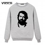 New Fashion BUD SPENCER  Fleece Hoodies Sweatshirt Full Sleeve Cotton Casual Man Funs Clothing Plus Size