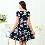 New Fashion Casual Spring Summer Women Dress Plus Size High Quality Ladies Summer Dress For Women Short Sleeve Flower Dresses