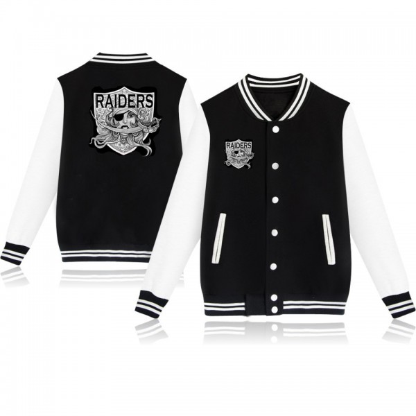 New Fashion Men Baseball Jacket Unisex College Style Hoodies Sweatshirts Fleece Jackets Autumn Winter Long Sleeve Coat Raiders