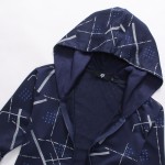 New Fashion Men's Hoodies Men Jacket Tracksuits Irregular Print Zipper Mens Sweatshirt Slim Fit Suit Men Hooded Sweatshirt 5XL