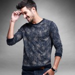 New Fashion Mens Sweatshirts Male Brand Clothing Streetwear Man Gray Blue Print Pullover Clothes O-neck Tracksuits