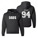 New Fashion Music Hoodie 5SOS Ashton Irwin 94, 5 Seconds of Summer, Sounds Live Feels Live Tour Vintage Men's Hoodies