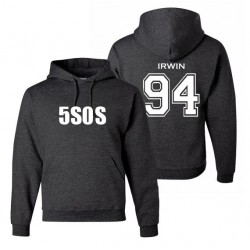 New Fashion Music Hoodie 5SOS Ashton Irwin 94, 5 Seconds of Summer, Sounds Live Feels Live Tour Vintage Men's Hoodies