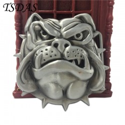 New Fashion Silver Dog Head Novelty Metal Belt Buckles For Jeans Casual Dress New Year Gifts of 2016