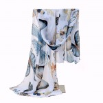 New Fashion Women Lady Winter Classic Butterfly Print Shawls Scarf Scarves Chiffon Soft Long Scarf Size160*45cm No.02132