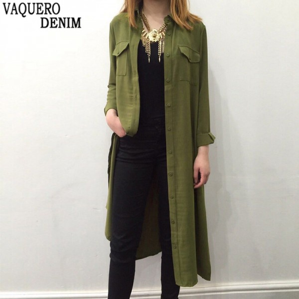 New Fashion Women Shirt Dress Boyfriend Style Turn Down Collar Long Sleeve Buttons Pockets Casual Loose One-piece LQ01