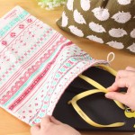 New Fresh Fabric Cotton Travel Drawstring Tote Storage Bag Organizer Bag For Underwear Toy Storage Bag Free Shipping 244