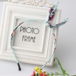 New Girls Flowers Print Floral Bow Hairband Turban Knot Headband Hair Band Hair Hoop Rabbit Ears Headwear Women Hair Accessories