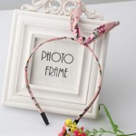 New Girls Flowers Print Floral Bow Hairband Turban Knot Headband Hair Band Hair Hoop Rabbit Ears Headwear Women Hair Accessories