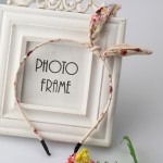 New Girls Flowers Print Floral Bow Hairband Turban Knot Headband Hair Band Hair Hoop Rabbit Ears Headwear Women Hair Accessories
