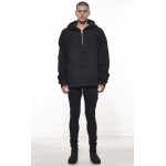 New High Quality Hoodie Men Half Zipper Pullover Fleece Sweatshirt Streetwear Kanye West Hip Hop Clothing Justin Bieber Outwear