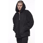 New High Quality Hoodie Men Half Zipper Pullover Fleece Sweatshirt Streetwear Kanye West Hip Hop Clothing Justin Bieber Outwear