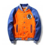 New Japanese Anime Dragon Ball Goku Varsity Jacket Fall casual Hoodie Jacket Coat Brand Baseball Jacket fleece long sleeve 2016