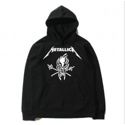 New Jersey Hoodie and sweatshirt Metallica band printing Hoodie men and women fashion O neck Fleece Hoodie in autumn and winter