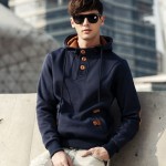 New Mens hoodies and Sweatshirts Male Hoody Long Sleeve Sweatshirt Jacket Men's Slim Causal Outwear Sweatsuit Warm Hooded X444