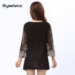 New OEM Factory Sale Women Summer Autumn Vintage Retro Rope Embroidery Heart Paisley Sequined Peacock Mini Shirt Dresses Party