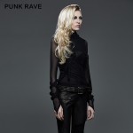New Punk Rave Emo Rockabilly Gothic Vintage Top Shirt Cotton Women fashion M XL 3XL